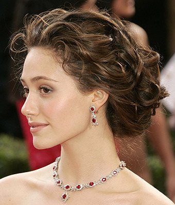 Curly Updo Elegant Look Elegant updos is suitable for women whose texture